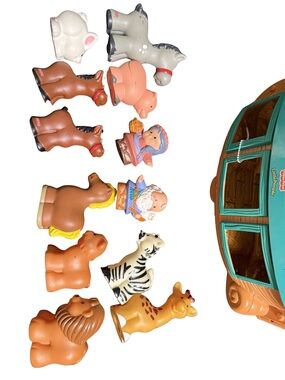Fisher-Price Little People Noah’s Ark Playset w/ Animals & Figures Bundle